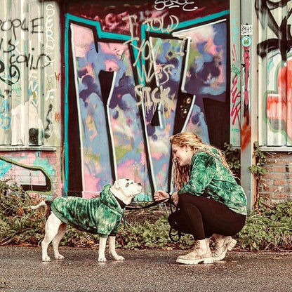 Spark Paws Human Hoodie - Premium Quality, Buttery Soft, Superior Comfort and Fit, Calming Fleece Interior, Suitable for All Styles – Green Skydye - L