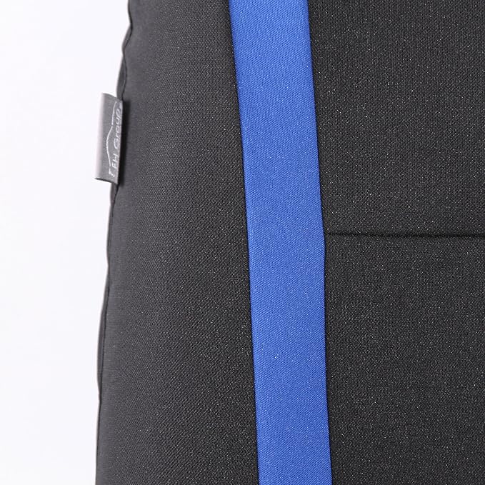 FH Group Car Seat Covers Rear Set Cloth - Car Seat Covers with Removable Headrest,Universal Fit,Automotive SeatCovers,Washable Car SeatCover for SUV,Sedan,Van Blue