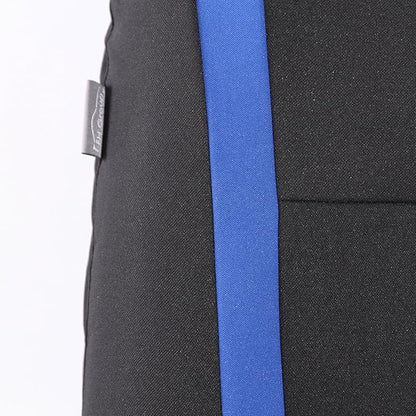 FH Group Car Seat Covers Rear Set Cloth - Car Seat Covers with Removable Headrest,Universal Fit,Automotive SeatCovers,Washable Car SeatCover for SUV,Sedan,Van Blue
