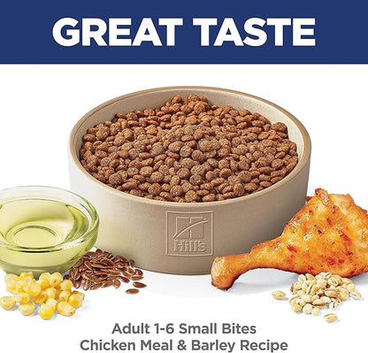 Hill's Science Diet Adult 1-6 Small Bites Dry Dog Food, Chicken & Barley, 45 lb. Bag