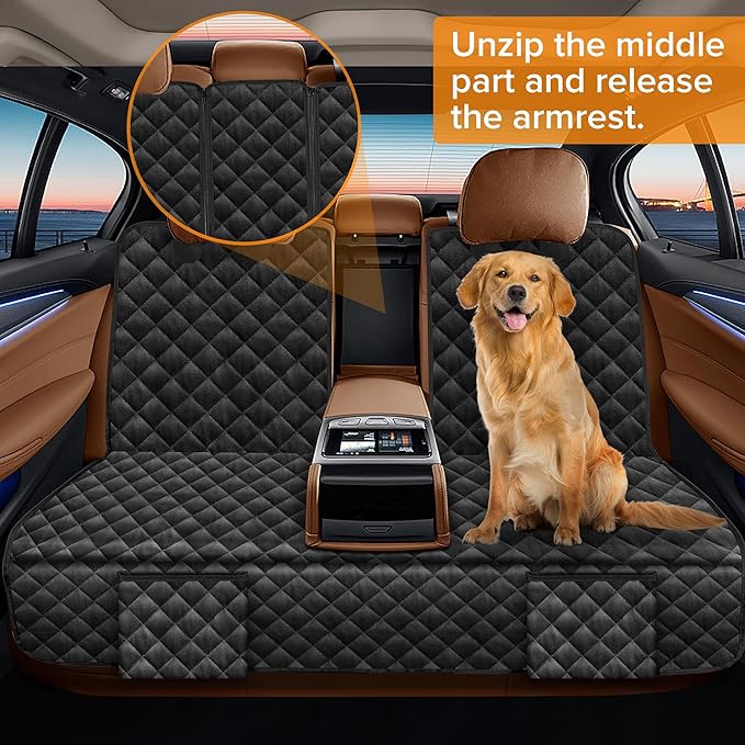 Dog Car Seat Cover for Back Seat Compatible with Honda CRV CR-V HRV HR-V Accessories, Waterproof Non-Slip Pet Bench Backseat Covers 2000-2025 2026 New