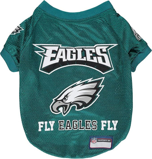 NFL Philadelphia EAGELS Raglan Jersey Fly Eagles Fly - Small. Cutest Football Jersey for Dogs & Cats