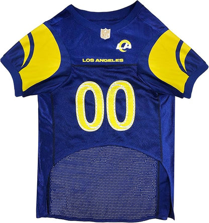 NFL Los Angeles Rams Dog Jersey - X-Large, Football Jersey Costume for Dogs & Cats
