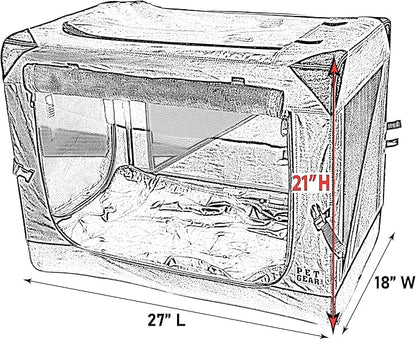 Pet Gear Insta-Fold Soft Crate for Dogs, 26", Sand Dune