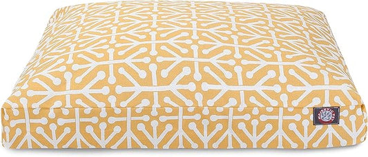 Citrus Aruba Large Rectangle Indoor Outdoor Pet Dog Bed With Removable Washable Cover By Majestic Pet Products