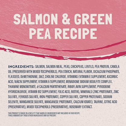 Natural Balance Limited Ingredient Adult Grain-Free Dry Cat Food, Salmon & Green Pea Recipe, 4 Pound (Pack of 1)