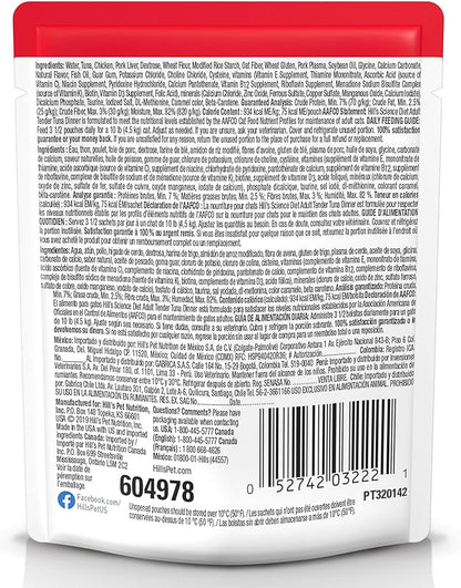 Hill's Science Diet Adult 1-6 Wet Cat Food, Tuna, 2.8 oz. Pouches, 24-Pack