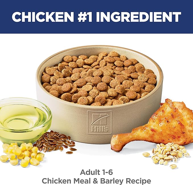 Hill's Science Diet Adult 1-6 Dry Dog Food, Chicken & Barley, 5 lb. Bag