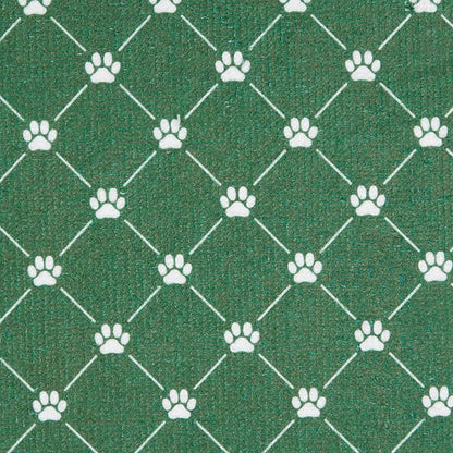 Bone Dry Machine Washable, Ultra Absorbent Pet Mat, 10x18, Hunter Green Trellis Print