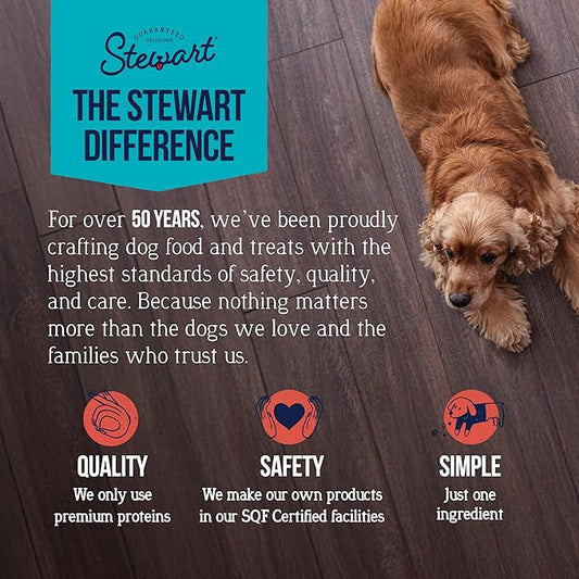Stewart 100% Beef Liver Dog Treats, 21 oz Tub, ~475 Pieces, Freeze Dried Raw, 50% Protein, Single Ingredient Training Treats or Meal Topper, Grain Free, Gluten Free