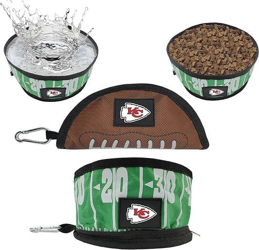 Pets First NFL Collapsible Pet Bowl