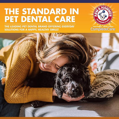 Arm & Hammer Complete Care Puppy Dental Kit, Enzymatic Toothpaste with Baking Soda and Calcium for Dogs, Peanut Butter Flavor, Toothbrush and Microfiber Brush Included, Fluoride-Free, 2.5 Oz