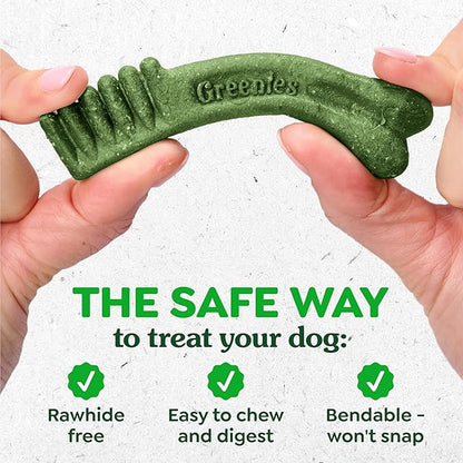 Greenies Veterinarian-Recommended Adult Natural Dental Dog Treats Large Size, Dog Dental Chews, Original Flavor, 54 oz. Pack, 34 Count
