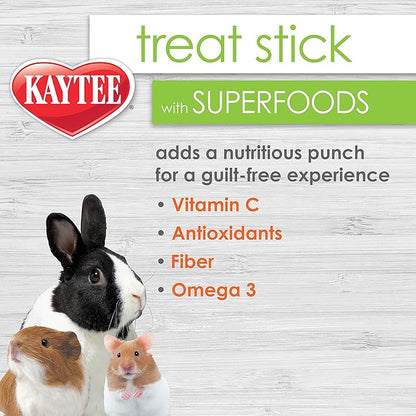 Kaytee Small Animal Treat Stick with Superfoods, Spinach & Kale, 5.5 oz (Pack of 2)