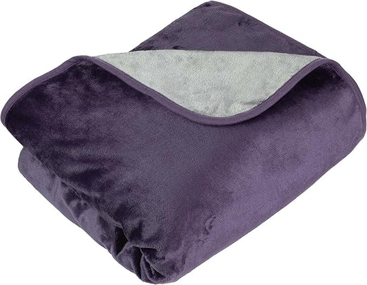 Lavish Home Waterproof Blanket - 80x80 King-Size Blanket for Kids, Pets, and Outdoors - Throw for Bed, Couch, Chair and Car (Purple)