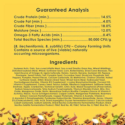 Kaytee Fiesta Rabbit Food, Nutritious and Fun Blend, Supports Dental Health and Digestion, 3.5 pounds