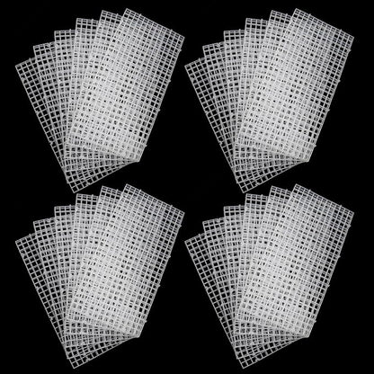 ALEGI 24 Pcs Aquarium Fish Tank Divider Plastic Egg Crate Aquarium Filter Bottom Tray Grid Isolation Board Partition Net Pane Separator (S 24pcs)