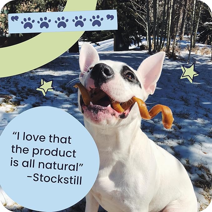 Pawstruck All-Natural 4" Bully Stick Rings for Dogs - Rawhide-Free, 100% Beef, Single Ingredient Dental Chew Bones - Fully Digestible, Low Odor - 3 Pack - Packaging May Vary