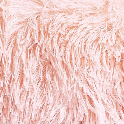 Best Friends by Sheri The Original Calming Donut Dog Bed for Medium Dogs up to 45 lbs, Shag Faux Fur, Cotton Candy Pink, 30" x 30"