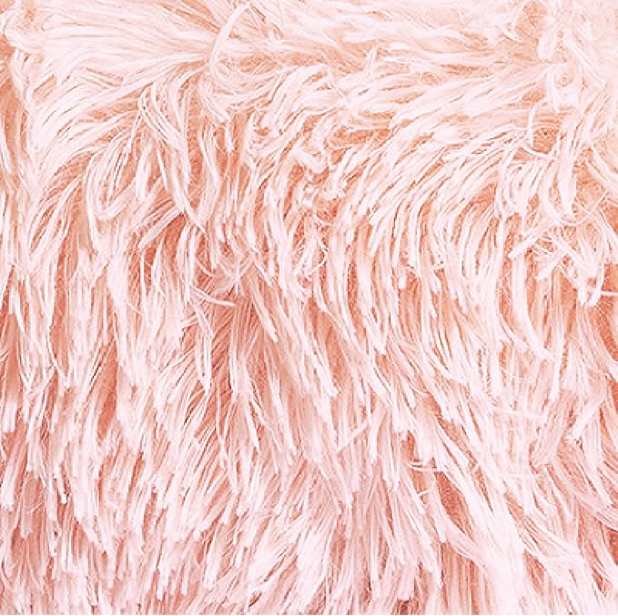 Best Friends by Sheri The Original Calming Donut Dog Bed for Large Dogs up to 100 lbs, Shag Faux Fur, Cotton Candy Pink, 36" x 36"