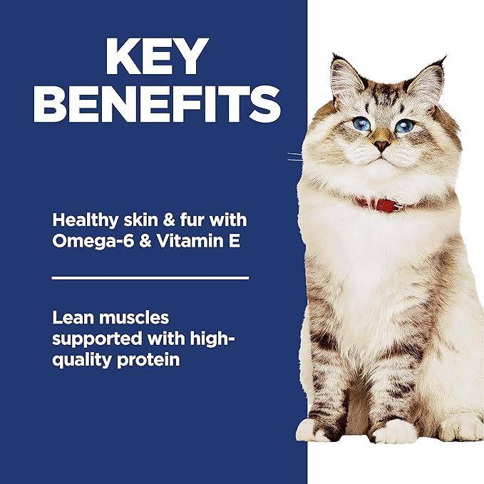 Hill's Science Diet Adult 1-6 No Corn, Wheat or Soy Dry Cat Food, Chicken, 7 lb. Bag