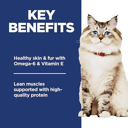 Hill's Science Diet Adult 1-6 No Corn, Wheat or Soy Dry Cat Food, Chicken, 7 lb. Bag