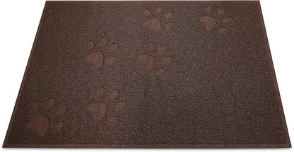 Andalus Extra Large Cat Litter Mat, Pack of 1 - Waterproof, Non-Slip & Easy to Clean Cat Litter Box Mat for Extra Efficient Pet Litter-Trapping, Brown (35” X 23”)