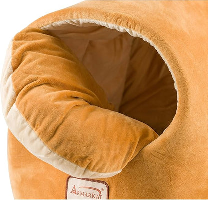Armarkat Cat Bed, 18-Inch Long, Brown