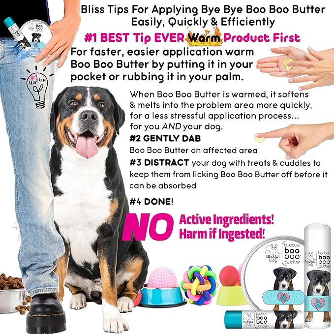 The Blissful Dog Greater Swiss Mountain Dog Boo Boo Butter, 4-Ounce