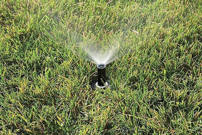 Rain Bird 1804QDSP25 Pressure Regulating (PRS) Professional Dual Spray Pop-Up Sprinkler, 90° Quarter Circle Pattern, 8' - 15' Spray Distance, 4" Pop-up Height
