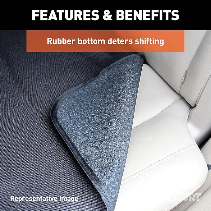 CURT 18502 Seat Defender 58-Inch x 23-Inch Brown Waterproof Universal Bucket Car Seat Cover Protector