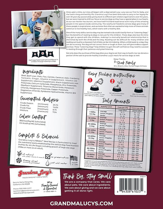 3 Bears Beef Dog Food - 1lb
