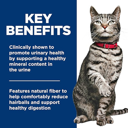 Hill's Science Diet Adult Urinary & Hairball Control Wet Cat Food Variety Pack, Chicken Stew, Vegetables & Tuna Stew, 2.9 oz. Cans, 12-Pack