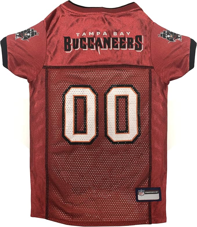 NFL Tampa Bay Buccaneers Dog Jersey, Size: XX-Large. Best Football Jersey Costume for Dogs & Cats. Licensed Jersey Shirt