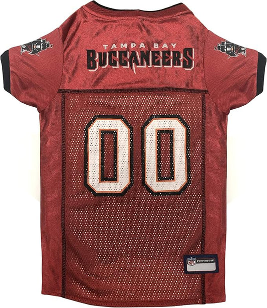 NFL Tampa Bay Buccaneers Dog Jersey, Size: XX-Large. Best Football Jersey Costume for Dogs & Cats. Licensed Jersey Shirt