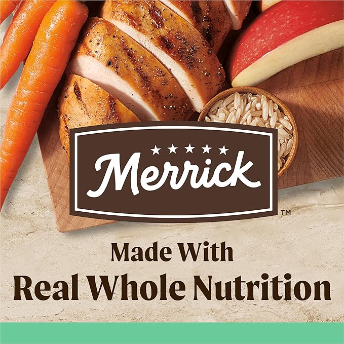 Merrick Healthy Grains Premium Dry Dog Food, Wholesome and Natural Dry Chicken Kibble, Senior Recipe - 25.0 lb. Bag