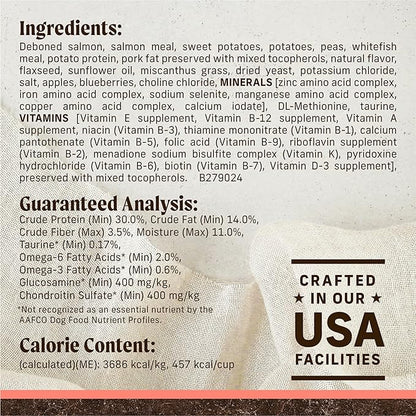 Merrick Premium Grain Free Dry Adult Dog Food, Wholesome And Natural Kibble With Real Salmon And Sweet Potato - 10.0 lb. Bag
