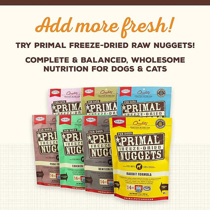 Primal Dog Food Toppers & Cat Food Toppers, Cupboard Cuts, Grain Free Meal Mixers with Probiotics, Raw Freeze Dried Dog Treats & Cat Treats, Great for Training (Beef, 3.5 oz)