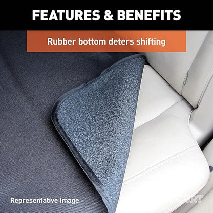 CURT 18510 Seat Defender 58-Inch x 55-Inch Grey Waterproof Universal Bench Car Seat Cover Protector
