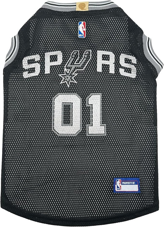 NBA SAN ANTONIO SPURS DOG Jersey, Small - Tank Top Basketball Pet Jersey