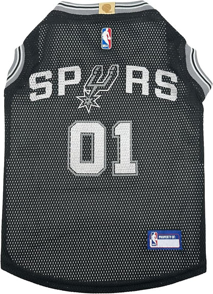 NBA SAN ANTONIO SPURS DOG Jersey, Small - Tank Top Basketball Pet Jersey