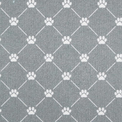 Bone Dry Machine Washable, Ultra Absorbent Pet Mat, 10x18, Gray Trellis Print