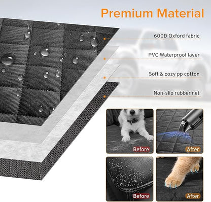 Dog Car Seat Cover for Back Seat Compatible with Honda CRV CR-V HRV HR-V Accessories, Waterproof Non-Slip Pet Bench Backseat Covers 2000-2025 2026 New