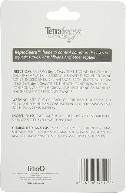 Tetra TetraFauna ReptoGuard Turtle Health Conditioner 3 Count, Slow-Release (19514) (Pack of 2)