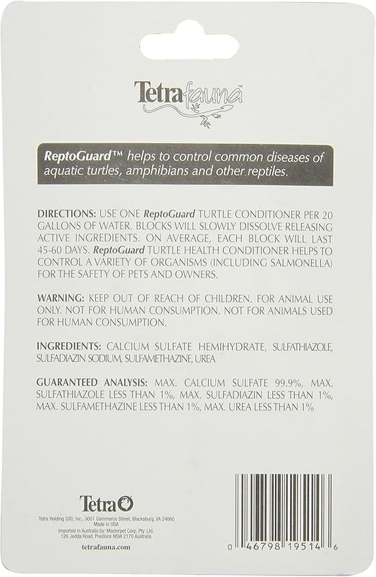 Tetra TetraFauna ReptoGuard Turtle Health Conditioner 3 Count, Slow-Release (19514) (Pack of 2)