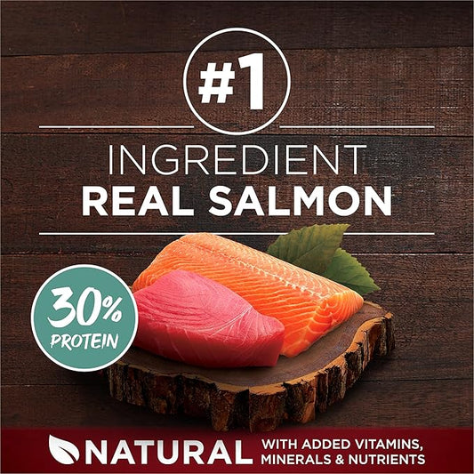 Purina ONE True Instinct With Real Salmon and Tuna Natural With Added Vitamins, Minerals and Nutrients High Protein Dog Food Dry Formula - 15 lb. Bag