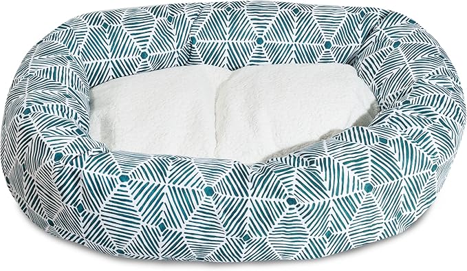 Majestic Pet 52" Charlie Emerald Sherpa Bagel Bed