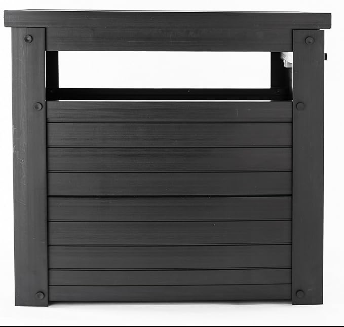 New Age Pet ECOFLEX Litter Loo Moisture and Odor Resistant Enclosure & End Table, No‑Tools Assembly, 10 Year Warranty, Espresso Black, Standard
