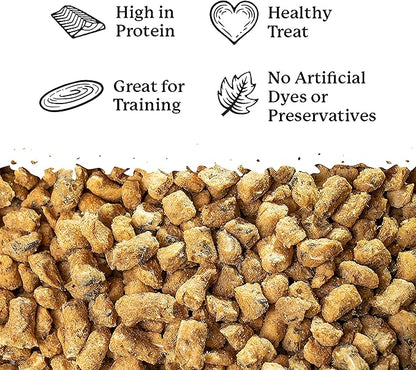 Dr. Harvey's Wild Alaskan Salmon Bites - Freeze Dried Dog Training Treats with Salmon Meat for Dogs - 7 Ounces (Pack of 3)