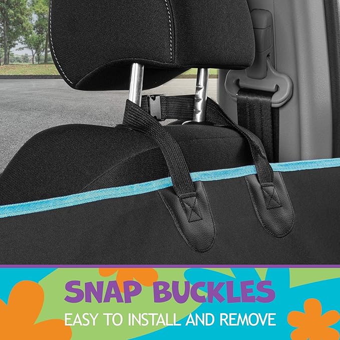 BDK Scooby Doo Dog Car Seat Cover for Back Seat – Hammock Dog Seat Protector with Storage Pocket, Heavy Duty Rear Bench with Non-Slip Stitching, Interior Covers for Auto Truck Van SUV